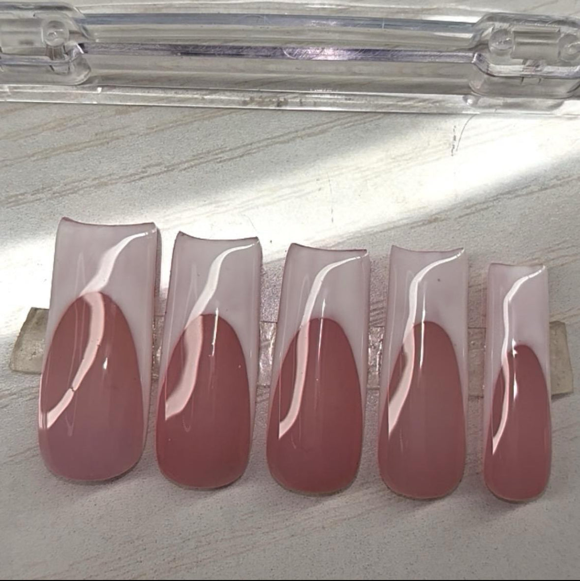 White French Tip Press On Nails